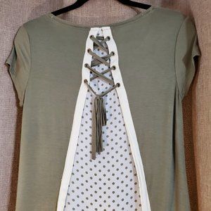 Polkadots & Lace Top